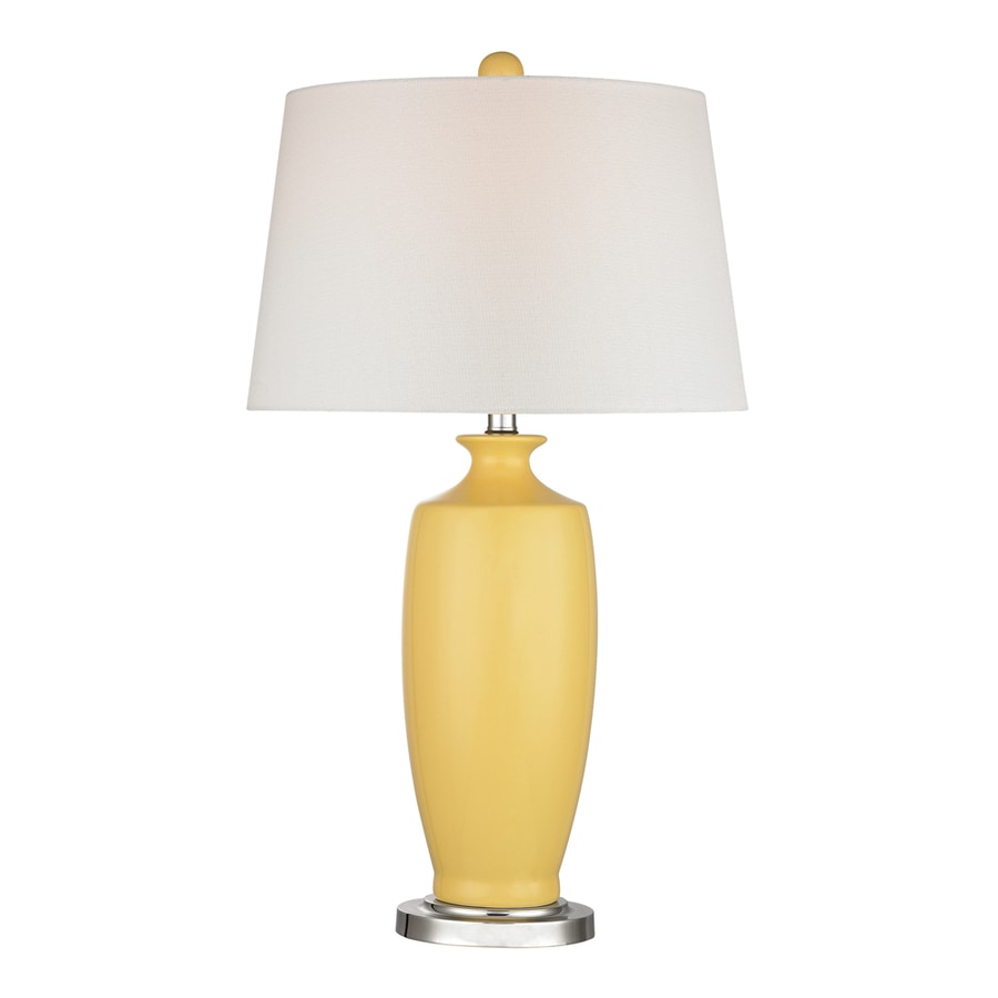 yellow standard lamp