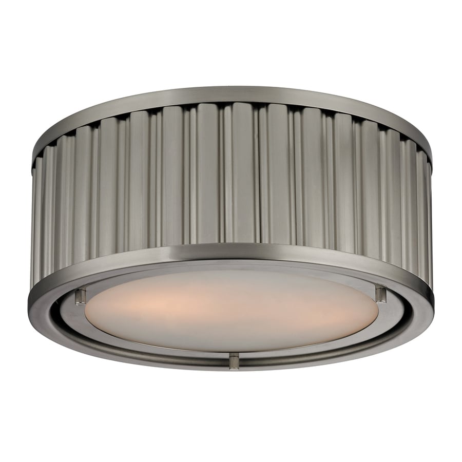 Westmore Lighting Chelsea 12-in Brushed Nickel Casual/Transitional ...