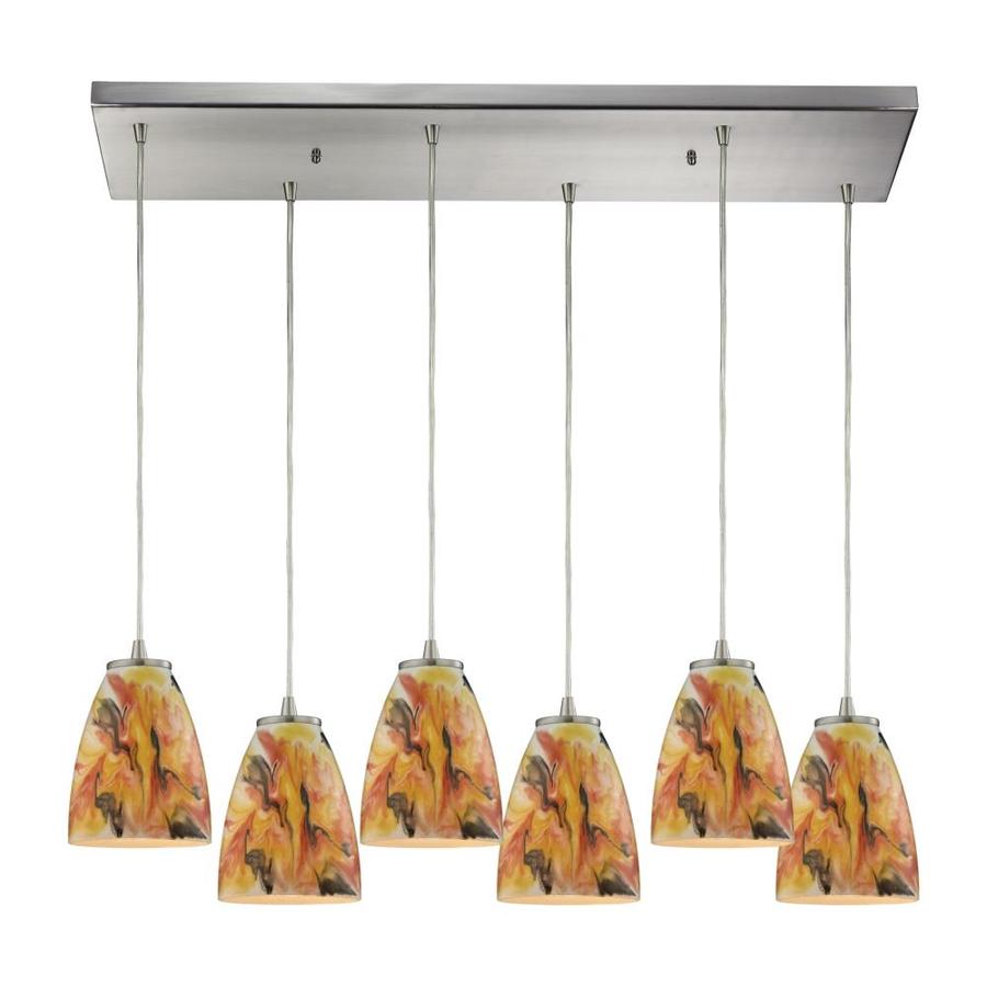 Westmore Lighting Artwave 6 Light 30 0000 In Satin Nickel Dimmable Westmore Lighting Artwave 6 Light 30 0000 In Satin Nickel Dimmable Gl Pendant Linear Track Kit