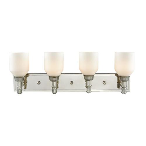 Westmore Lighting Southaven 4 Light Nickel Transitional Vanity Light Bar At Lowes Com