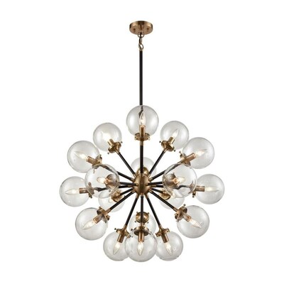 Westmore Lighting Belleville 18 Light Matte Black Antique