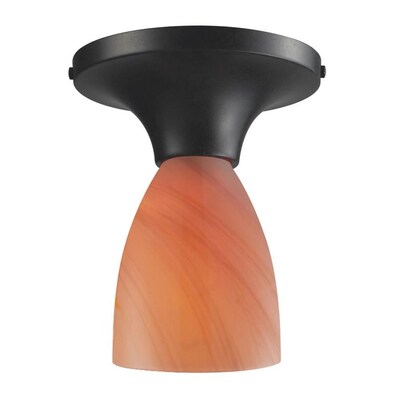Westmore Lighting Akiya 6-in Dark Rust Traditional Semi-flush Mount Light Westmore Lighting Akiya 6-in Dark Rust Traditional Semi-flush Mount Light