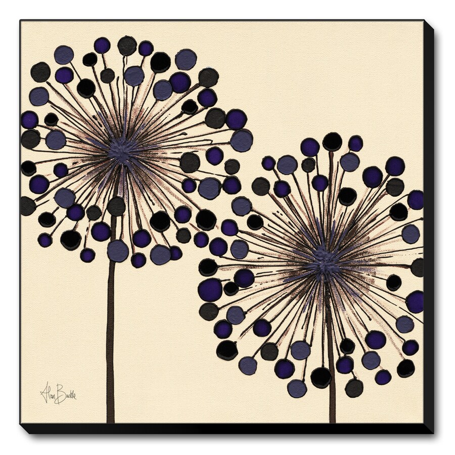 Shop 19.75in W x 19.75in H Canvas Floral and Botanical Wall