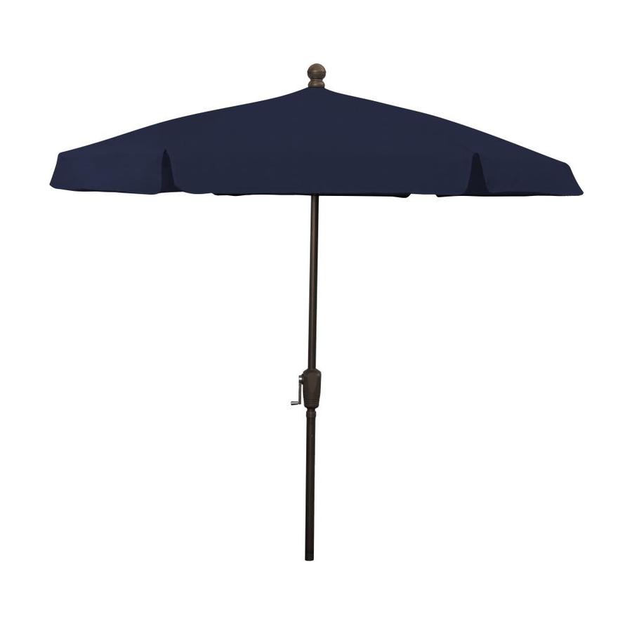 California Umbrella 9 Ft Octagon Purple With Hardwood Wood Frame No Tilt Market Patio Umbrella In The Patio Umbrellas Department At Lowes Com