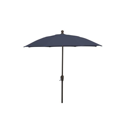 Fiberbuilt 9 Ft Octagon Navy Blue With Champ Bronze Plastic Frame No Tilt Market Patio Umbrella In The Patio Umbrellas Department At Lowes Com