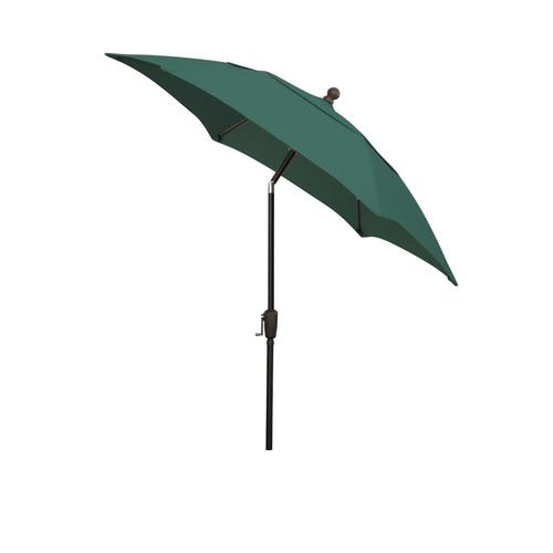 Fiberbuilt 7 5 Ft Hexagon Forest Green With Champ Bronze Plastic Frame Push Button Tilt Market Patio Umbrella In The Patio Umbrellas Department At Lowes Com