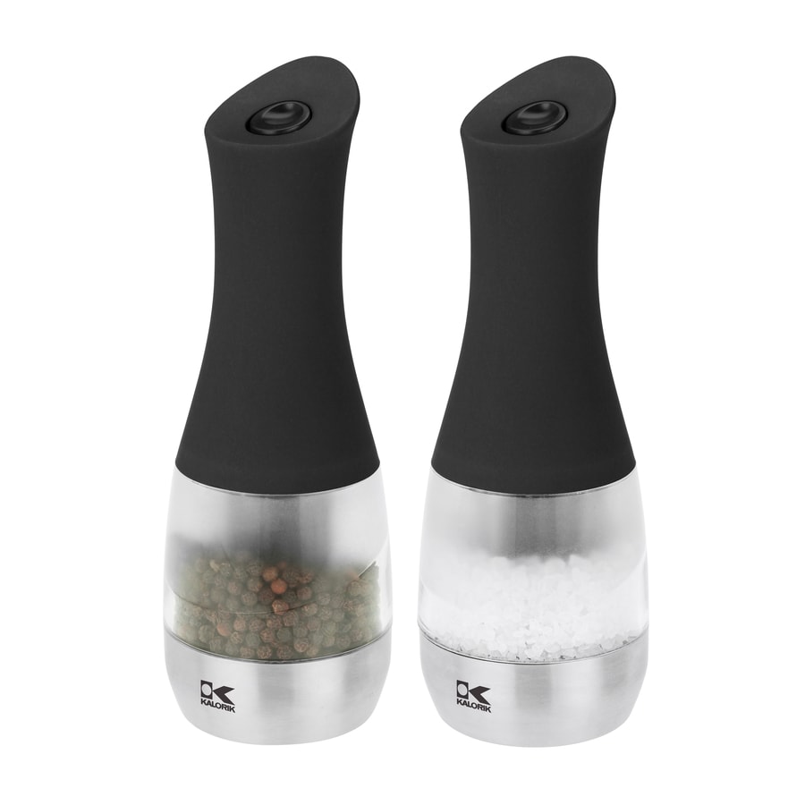 Kalorik RCHRGBL SLT PPR GRNDR PT - Pewter Salt and Pepper Mill Set