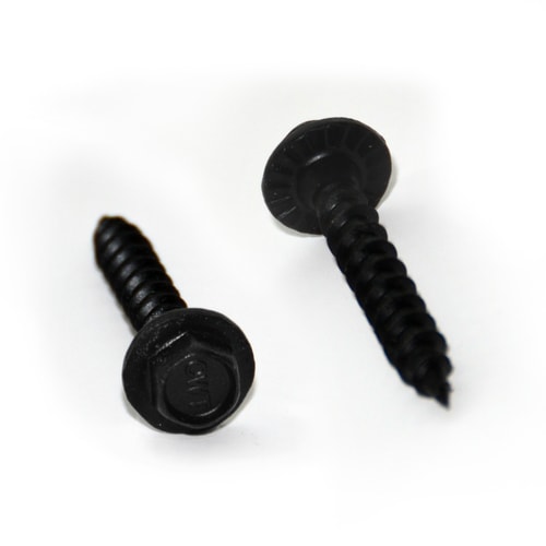 OWT Timber Screws 1/4in x 13/4in Black Galvanized/Coated HexHead