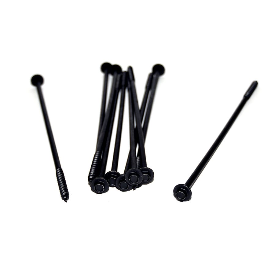 OWT Timber Screws 1/4in x 12in Black Galvanized HexHead Structural