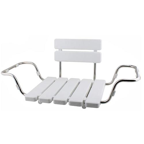 SteamSpa White Plastic Wall mount Shower seat at