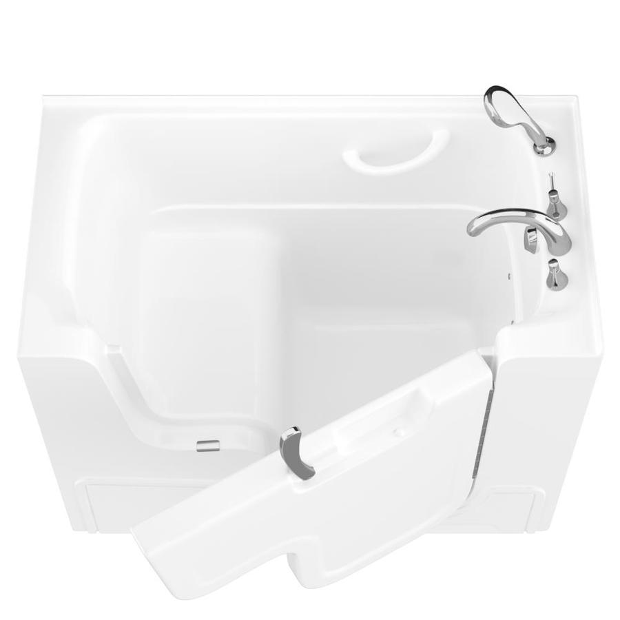 Shop Endurance 29in White Gelcoat/Fiberglass WalkIn Bathtub with