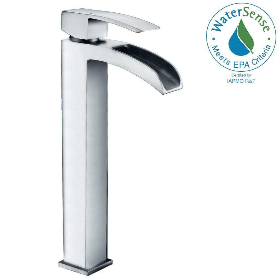 Anzzi Key Polished Chrome 1 Handle Vessel Watersense Bathroom Sink