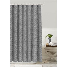Shower Curtains Liners At Lowes Colordrift Polyester Silver Grey Patterneded Shower Curtain 70 In X 72