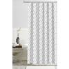 Colordrift Polyester Gray Geometric Shower curtain at Lowes.com