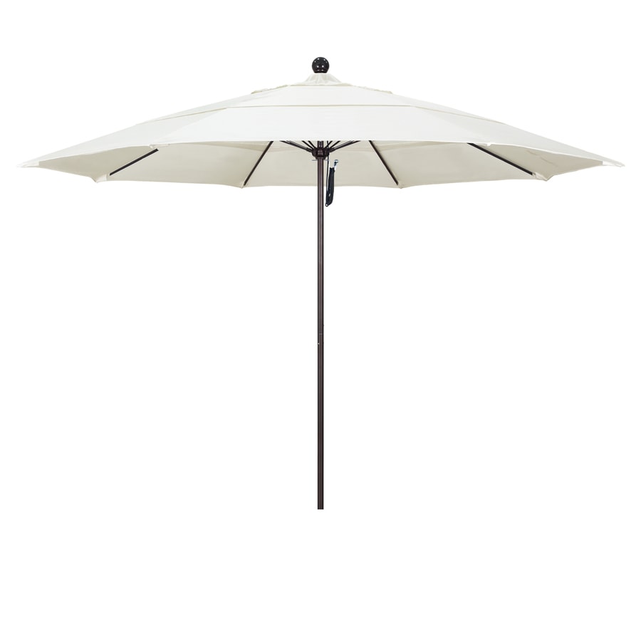 California Umbrella 11-ft Octagon Canvas with Bronze Aluminum Frame No ...