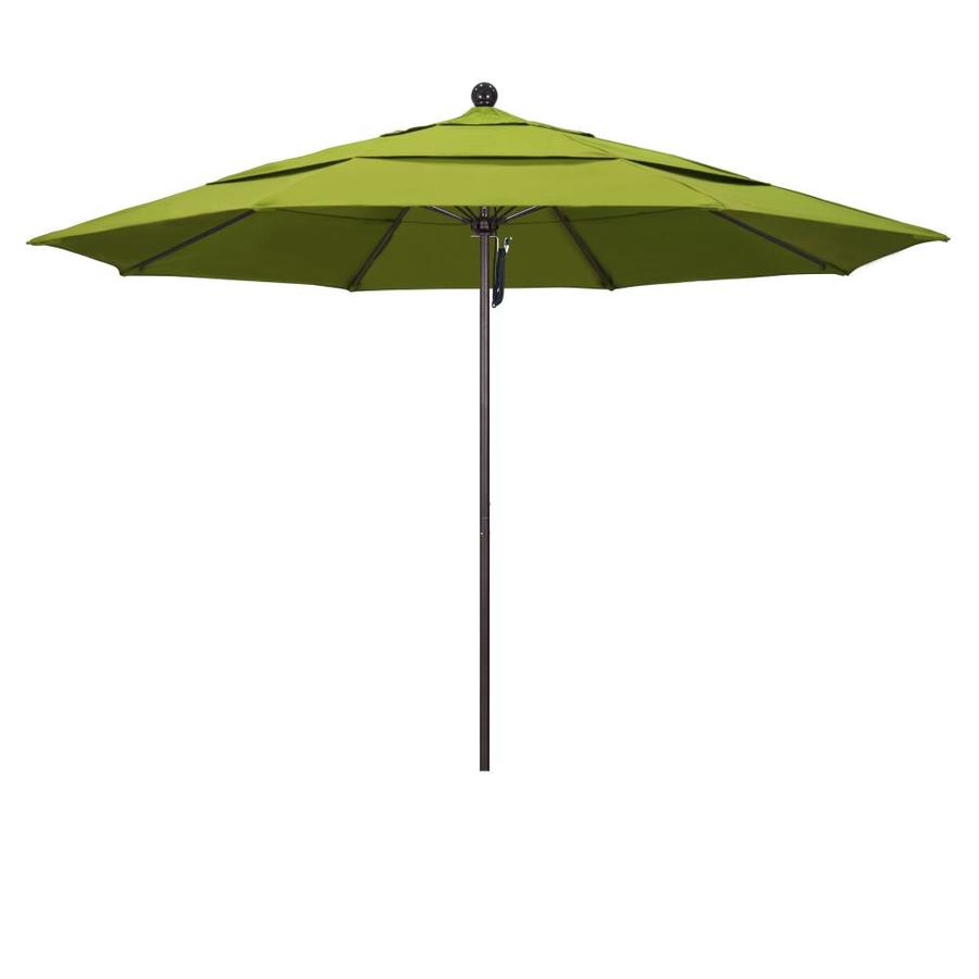 California Umbrella 11 Ft Octagon Seville Seaside With Bronze Aluminum Frame No Tilt Market Patio Umbrella In The Patio Umbrellas Department At Lowes Com