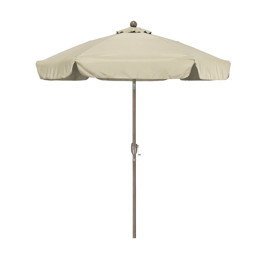 Plantation Patterns 9 Ft Round Linen With Light Wood Steel Frame Push Button Tilt Market Patio Umbrella In The Patio Umbrellas Department At Lowes Com