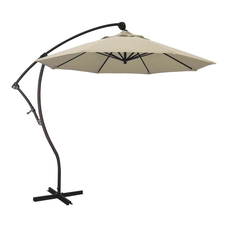 California Umbrella Antique Beige Offset 9 Ft Auto Tilt Octagon