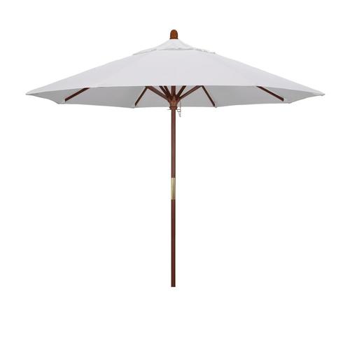 California Umbrella 9 Ft Octagon Natural With Hardwood Wood Frame No Tilt Market Patio Umbrella In The Patio Umbrellas Department At Lowes Com