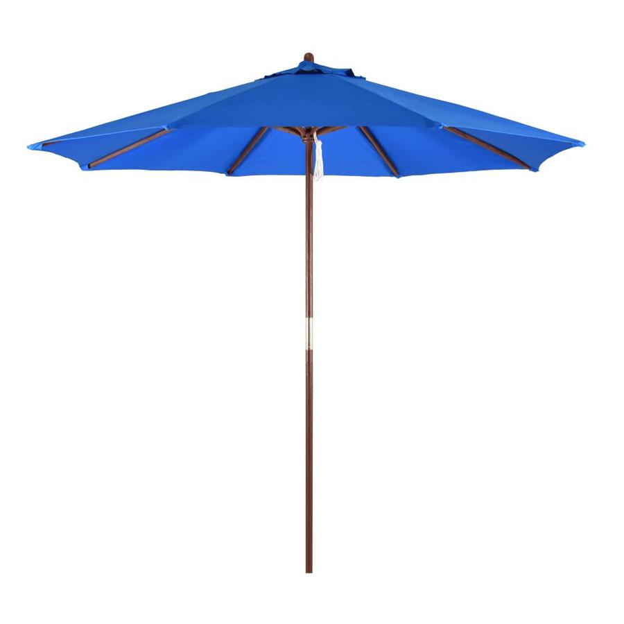 California Umbrella Pacific Blue Market 9-ft No-tilt Octagon Patio Umb ...