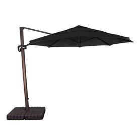 Offset Patio Umbrellas At Lowes California Umbrella Black Offset 11 Ft Patio With Base