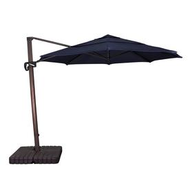 Patio Umbrellas At Lowes California Umbrella Navy Offset 11 Ft Patio With Base