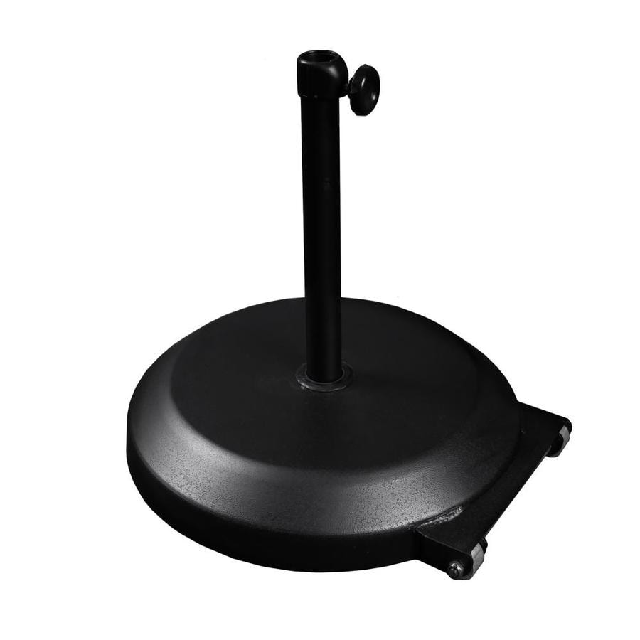 California Umbrella Black Patio Umbrella Base With Wheels At Lowes Com