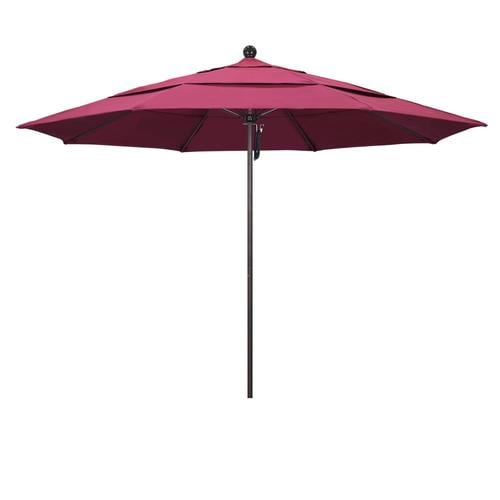 California Umbrella 11 Ft Octagon Hot Pink With Bronze Aluminum Frame No Tilt Market Patio Umbrella In The Patio Umbrellas Department At Lowes Com