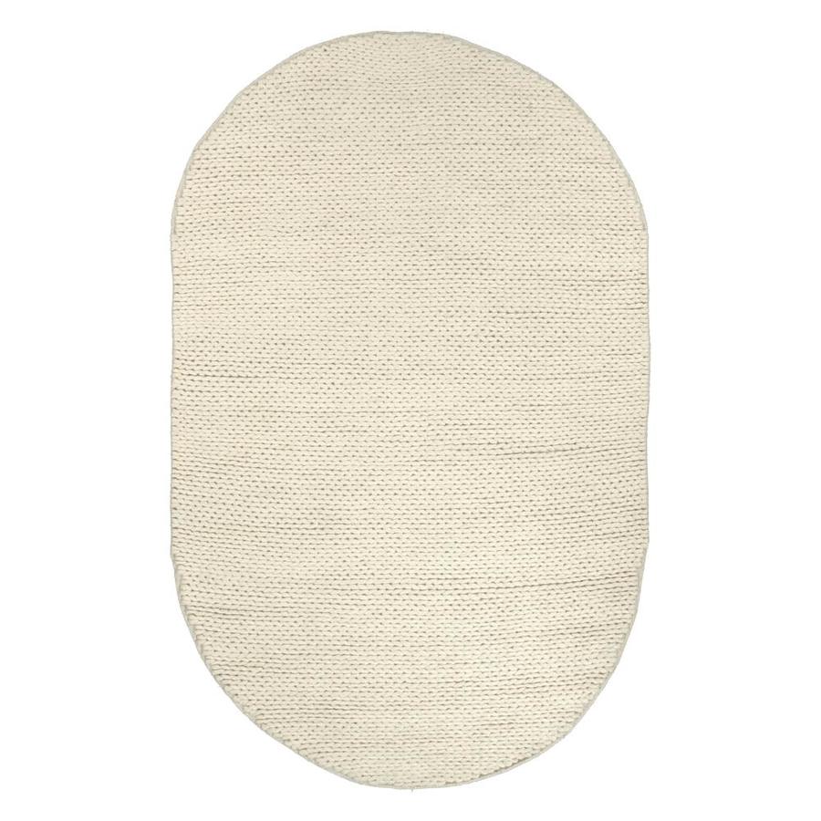 Nuloom Textures White Hand Woven Chunky Woolen Cable Area Rug At