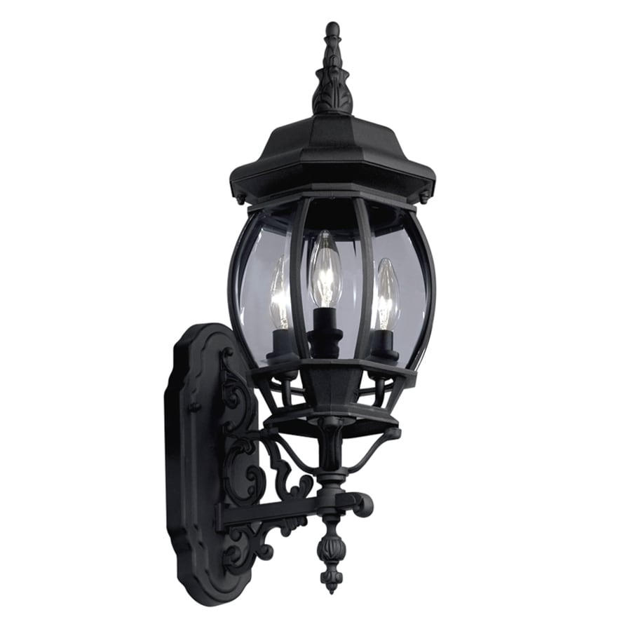 Shop Portfolio 22.68-in H Black Outdoor Wall Light at Lowes.com