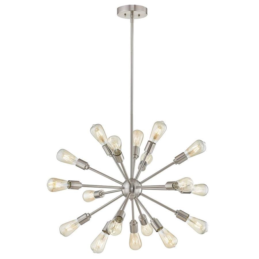 Shop Chandeliers at Lowes.com - Style Selections Grayford 35.43-in 18-Light Brushed Nickel Tiered Chandelier