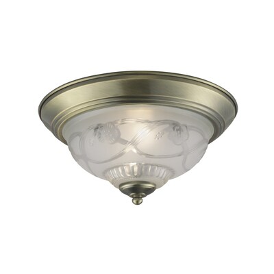 11 4 In Antique Br Traditional Flush Mount Light 11 4 In Antique Br Traditional Flush Mount Light