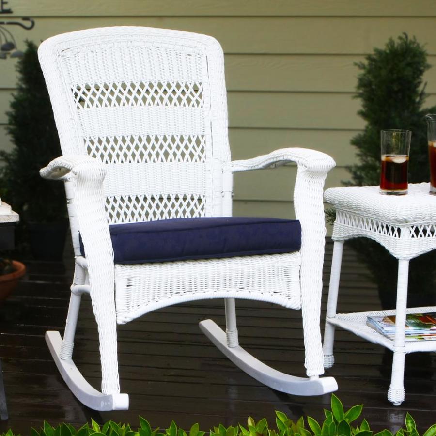Tortuga Outdoor Portside Wicker Steel Rocking Chair with ...