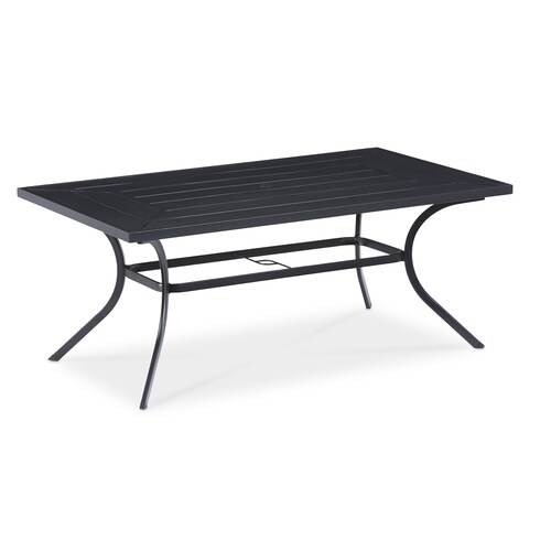 Garden Treasures Kingsmead Rectangle Outdoor Dining Table 40 In Garden Treasures Kingsmead Rectangle