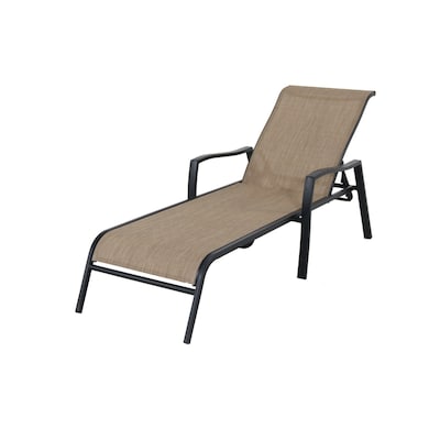 Garden Treasures Pelham Bay Stackable Metal Stationary Chaise