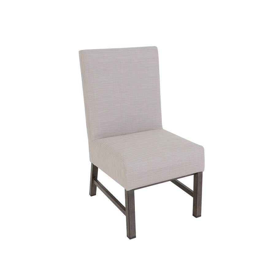 allen + roth Riverchase Set of 2 Brown Metal Frame Stationary Dining Chair(s) with Tan Sling Seat