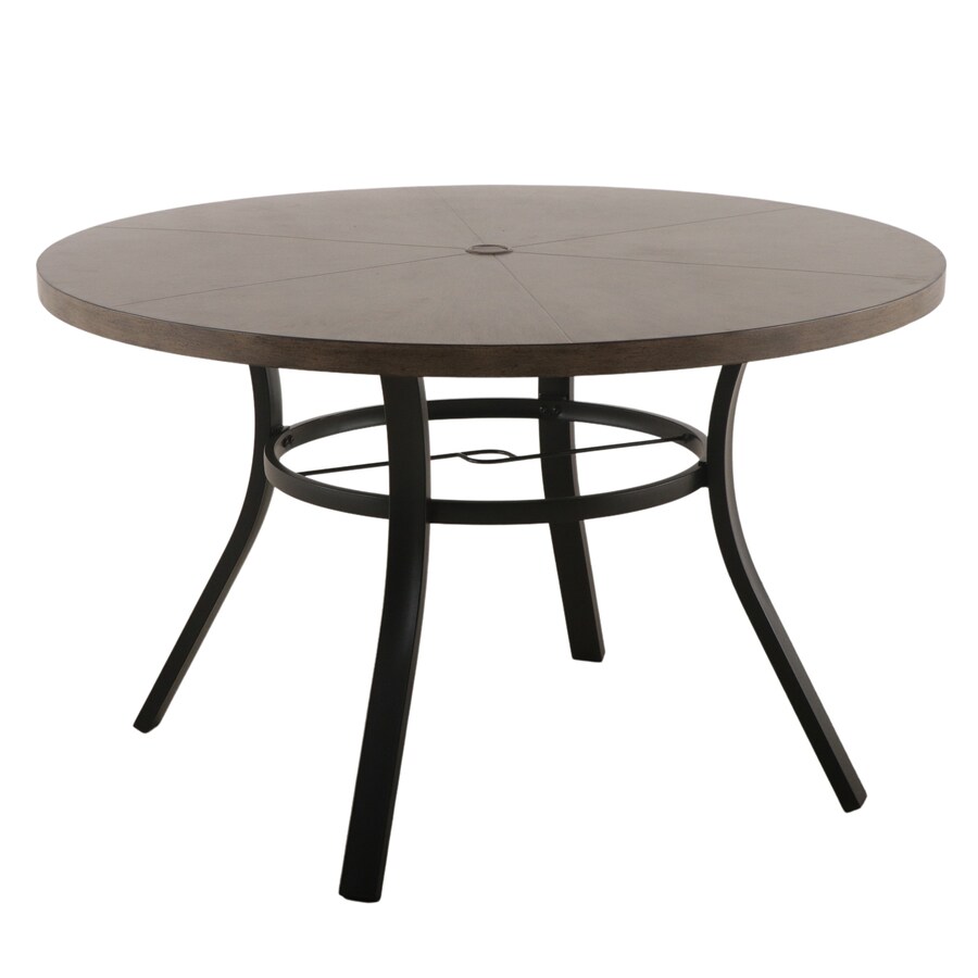 Style Selections Glenwood Octagon Outdoor Dining Table 48.03in W x 48.