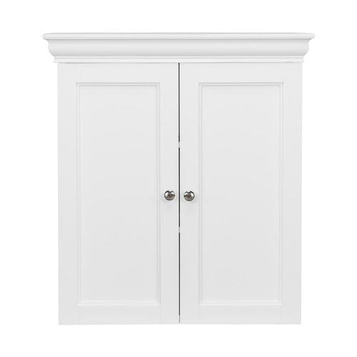 Elegant Home Fashions Teton 19.5in W x 21in H x 17.5in D White Bathroom Wall in the