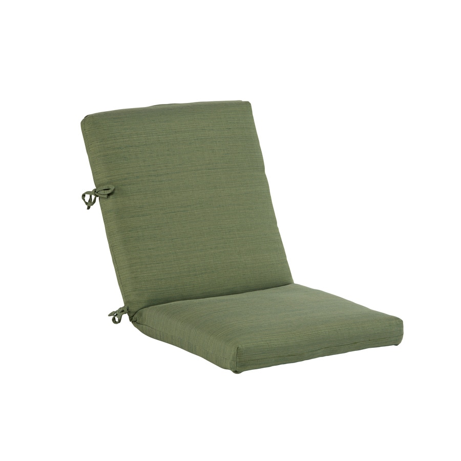 allen + roth 1-Piece Green High Back Patio Chair Cushion in the Patio ...