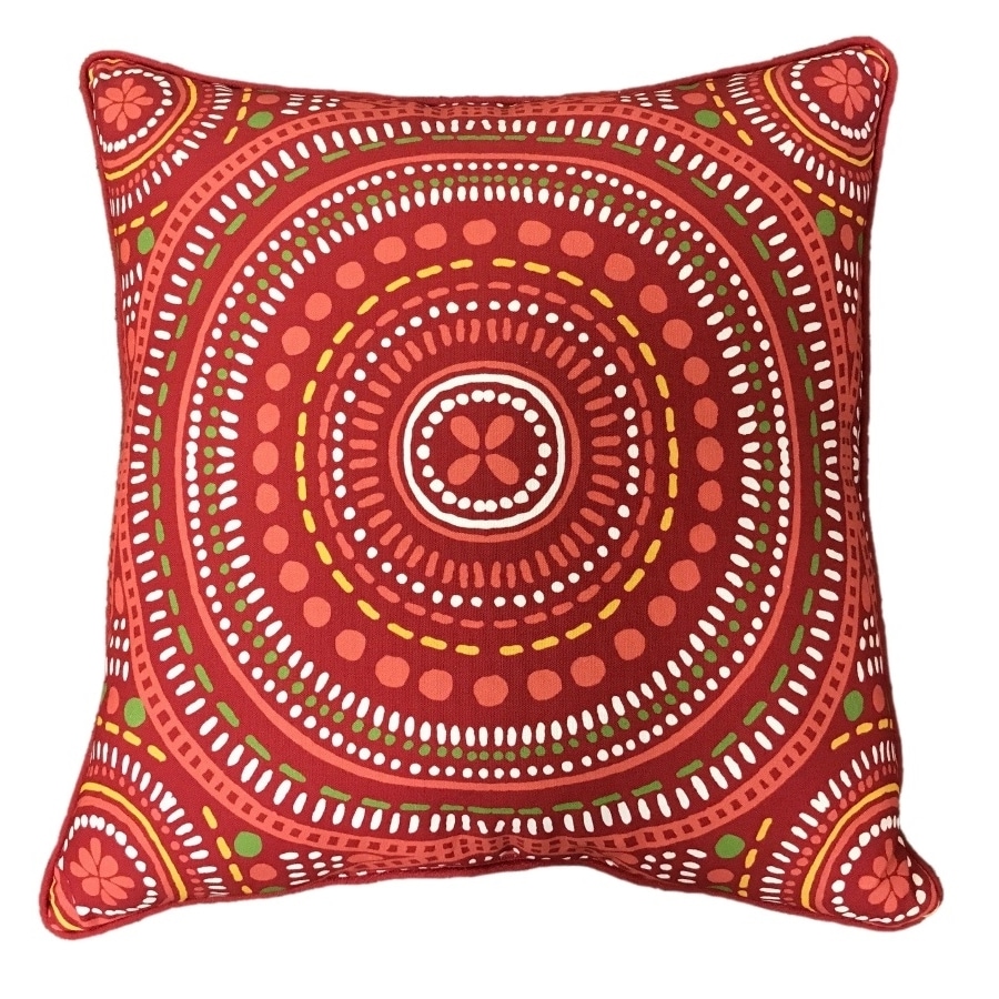 Red Paisley Outdoor Pillows 62