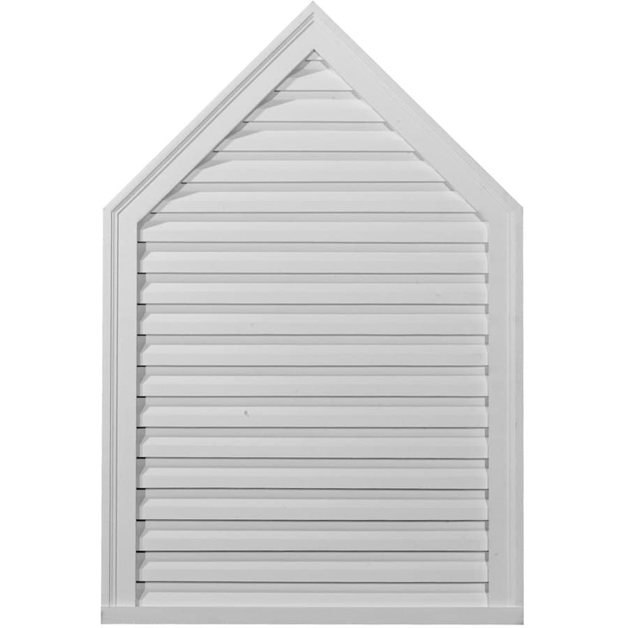 Ekena Millwork 24 In X 30 In White Peaked Urethane Gable Vent At