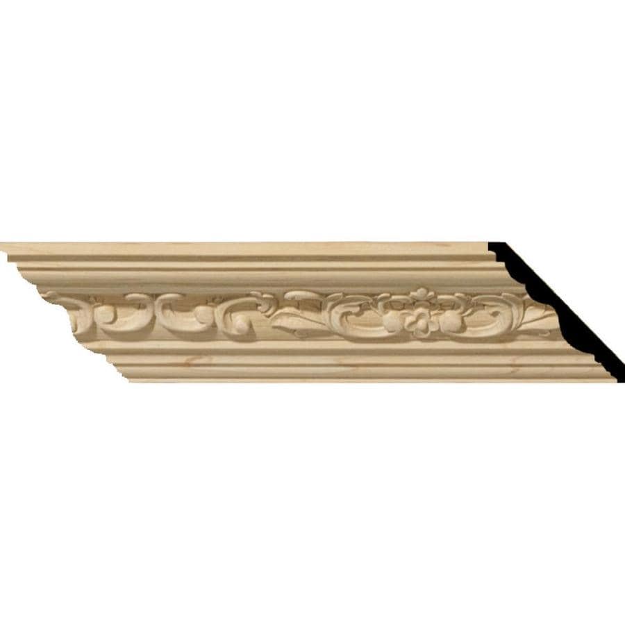 Ekena Millwork 4-7/8-in x 8-ft Maple Unfinished Crown Moulding (Actual: 4.8-in x 8-ft)