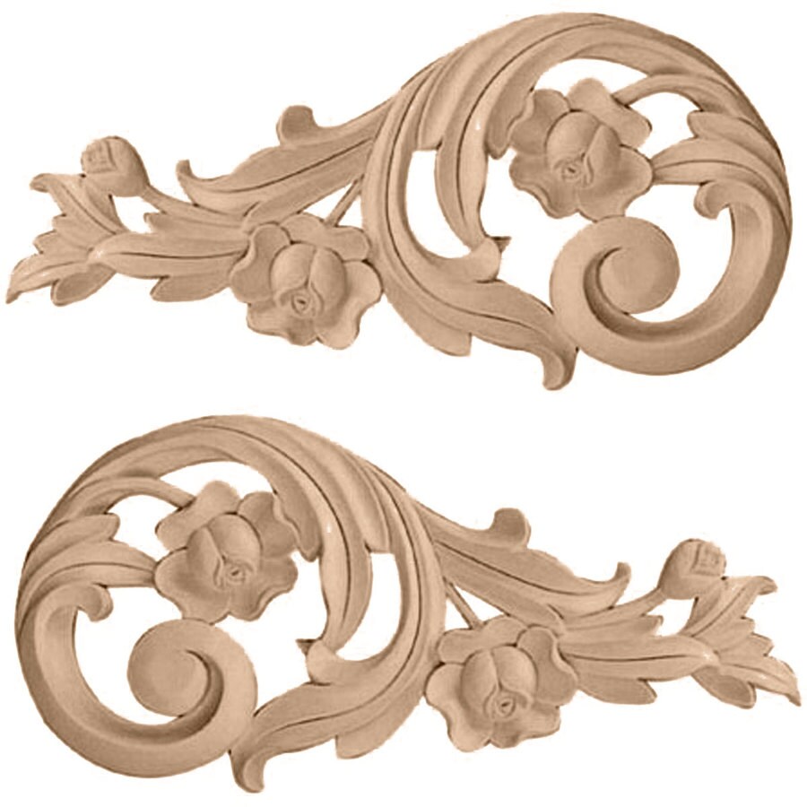 Ekena Millwork 9.75-in W x 4.75-in H Unfinished Applique