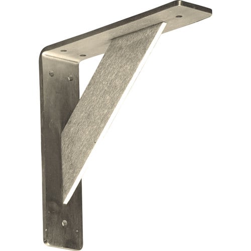 Ekena Millwork Stainless Steel Countertop Support 8 In X 2 In X 8
