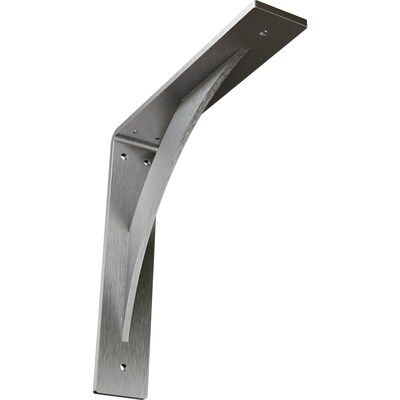 Ekena Millwork Stainless Steel Countertop Support 12 In X 2 In X