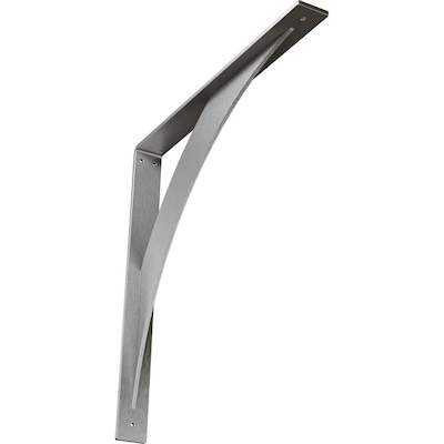 Ekena Millwork Stainless Steel Countertop Support 20 In X 2 In X