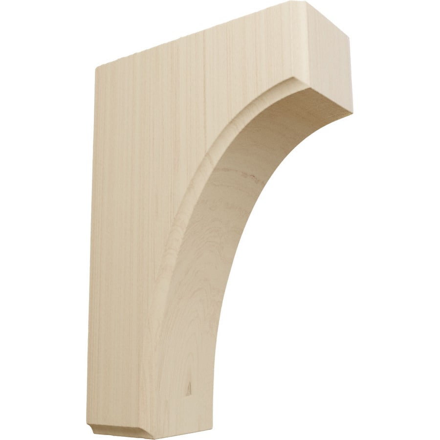 Ekena Millwork 1 75 In X 6 In Rubberwood Unfinished Wood Corbel At