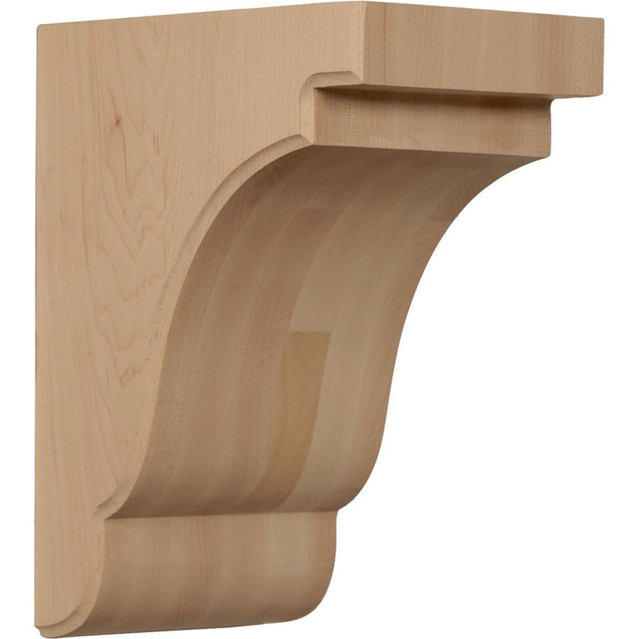 Ekena Millwork 5 25 In X 9 5 In Cherry Unfinished Wood Corbel At