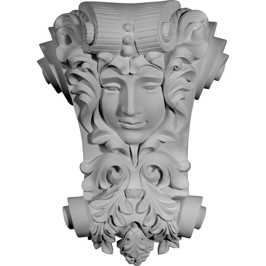 Ekena Millwork Athena 15in W x 20.125in H Primed Applique in the