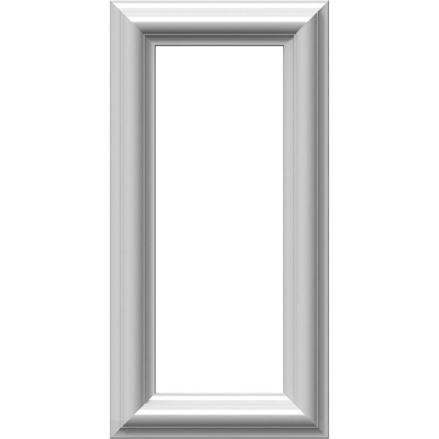 Ekena Millwork Ashford 8-in x 1.33-ft Primed Polyurethane Preassembled Picture Frame Moulding